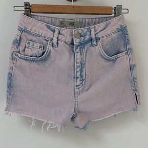 Topshop Light Pink Jean Shorts